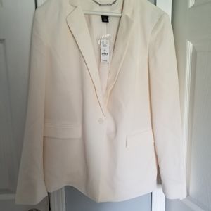 White | Black Cream Blazer